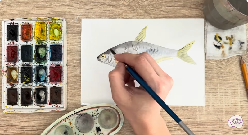 Рисуем Белоглазка