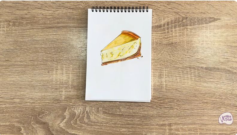 Рисуем Кусочек чизкейка Рисуем Кусочек чизкейка