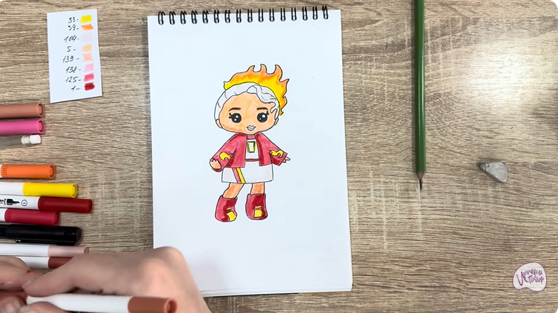 Рисуем Эмбер Синнамон