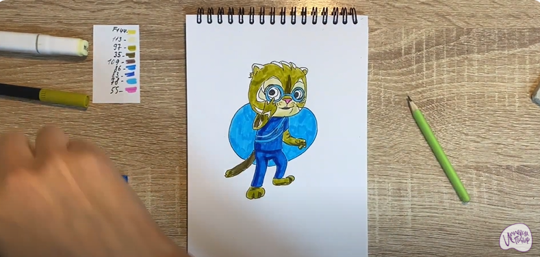 Рисуем Бао из "Супер Мяу"