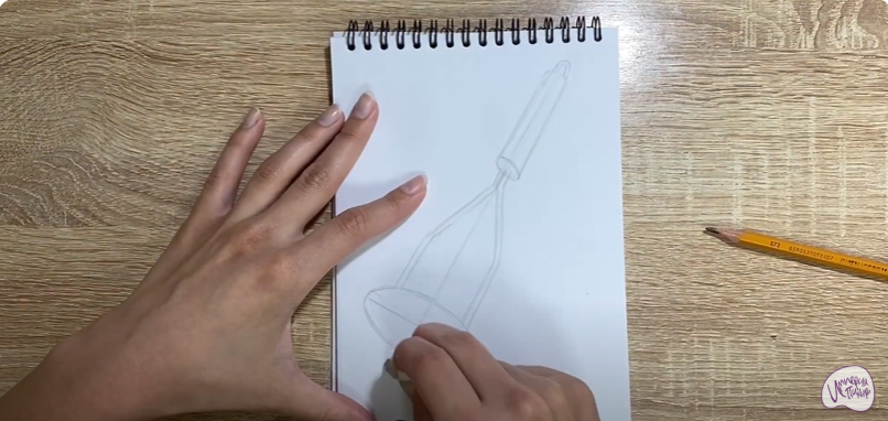 Рисуем Пресс для картофеля