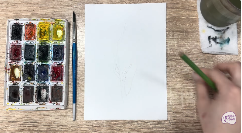 Рисуем Бархат амурский