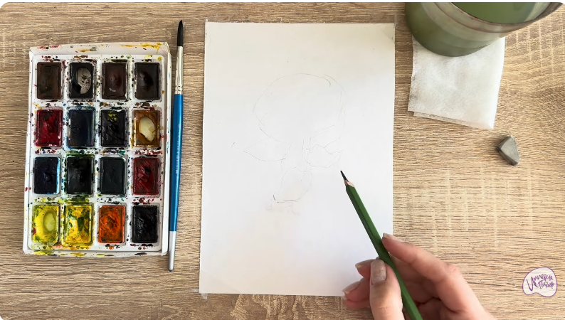 Рисуем Радиола розовая