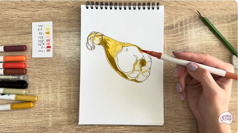 Рисуем Окорок