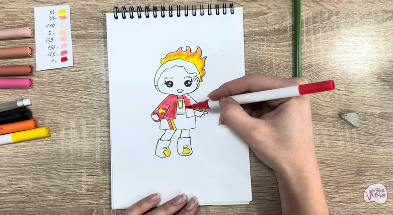 Рисуем Эмбер Синнамон