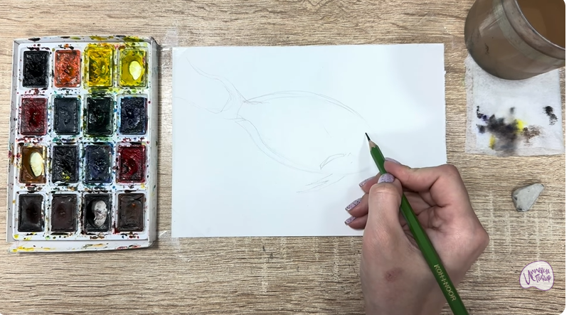 Рисуем Рыба-хирург