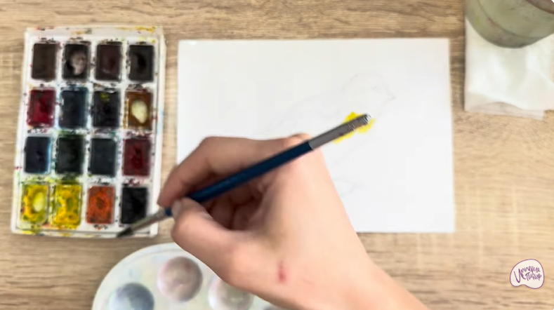 Рисуем Обыкновенная лазоревка