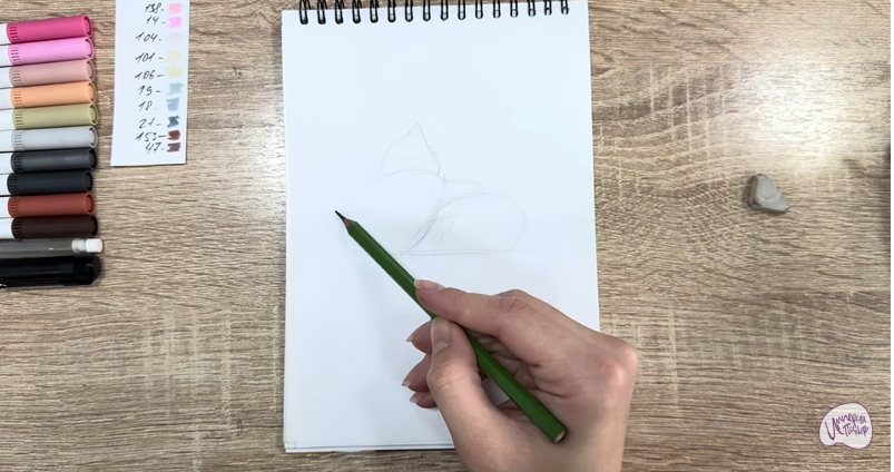 Рисуем Пуа из "Моана"