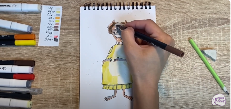Рисуем Ванда из "Монстры на каникулах"