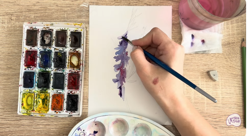 Рисуем Мышиный горошек