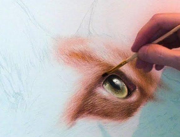 Рисуем Техника сухая кисть