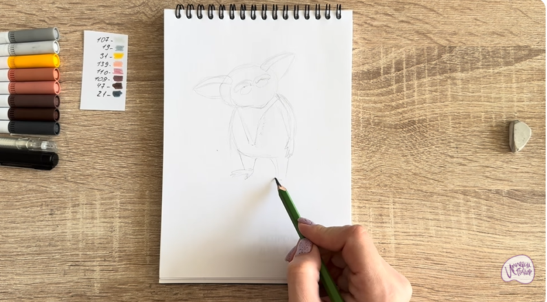 Рисуем Морис из "Мадагаскар"