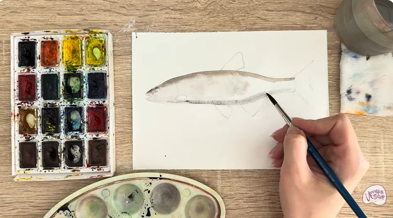 Рисуем Голавль