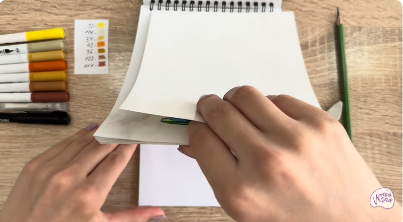 Рисуем Кусочек чизкейка