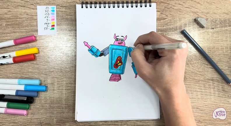 Рисуем Рем из "Живой гараж"