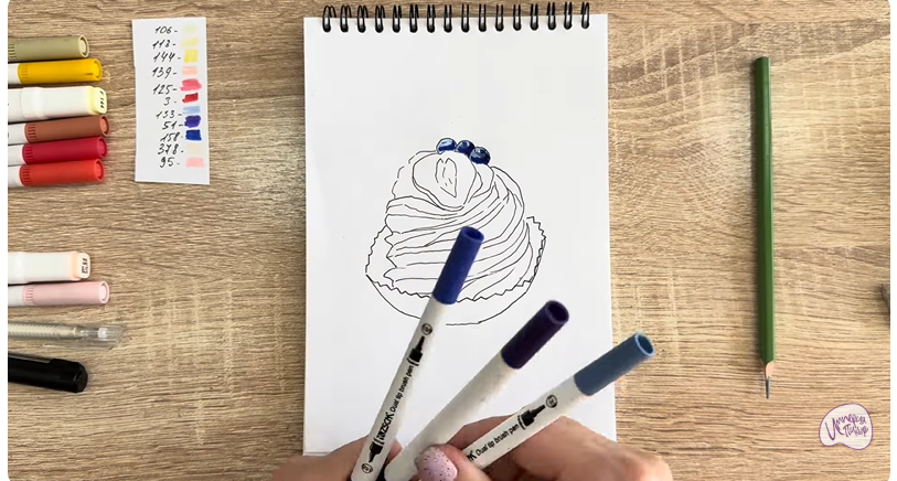 Рисуем Пирожное "Павлова"