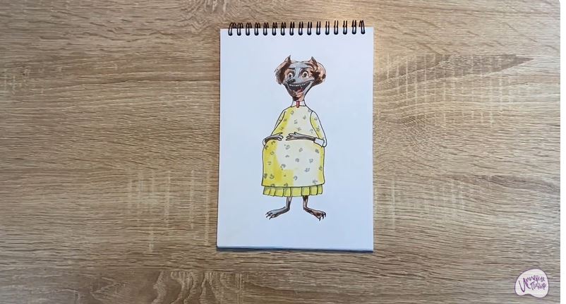 Рисуем Ванда из "Монстры на каникулах"