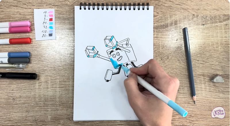 Рисуем Тяга из "Живой гараж"