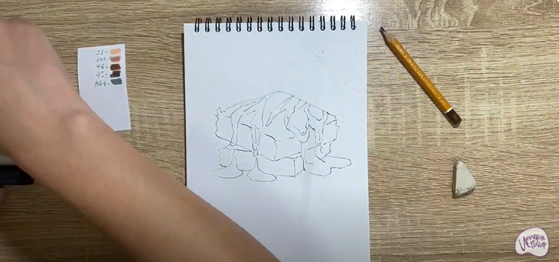 Рисуем Шоколадный брауни