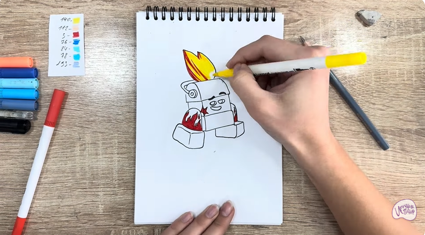 Рисуем Диз из "Живой гараж"