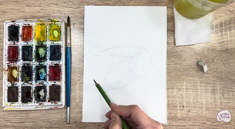 Рисуем Налим