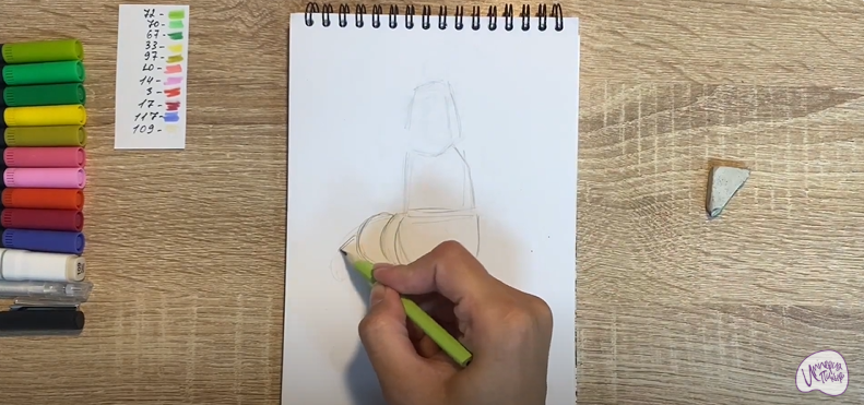 Рисуем Вупсень из "Лунтика"