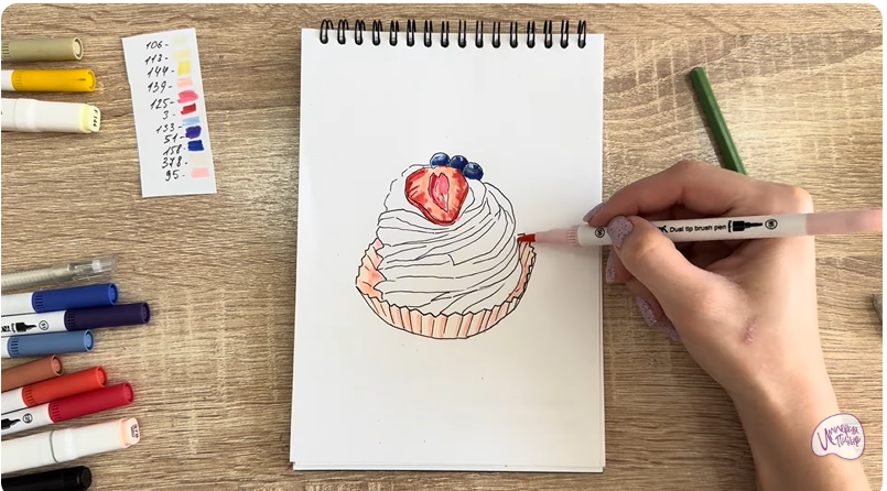 Рисуем Пирожное "Павлова"