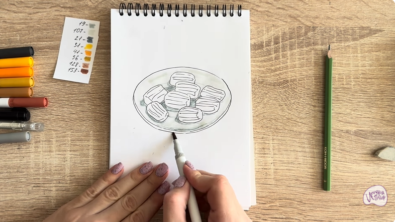 Рисуем Десерт "Тулумба"