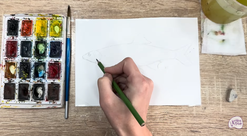 Рисуем Подуст