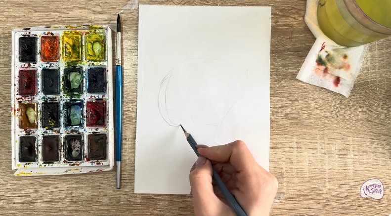 Рисуем Вешенки