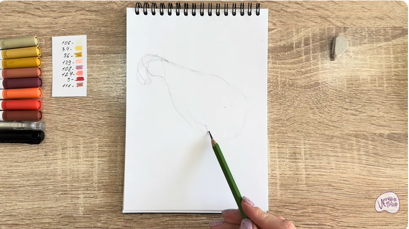 Рисуем Окорок