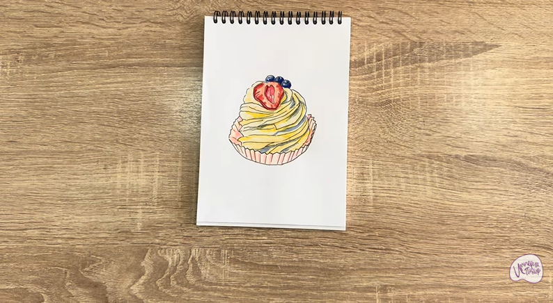 Рисуем Пирожное "Павлова"