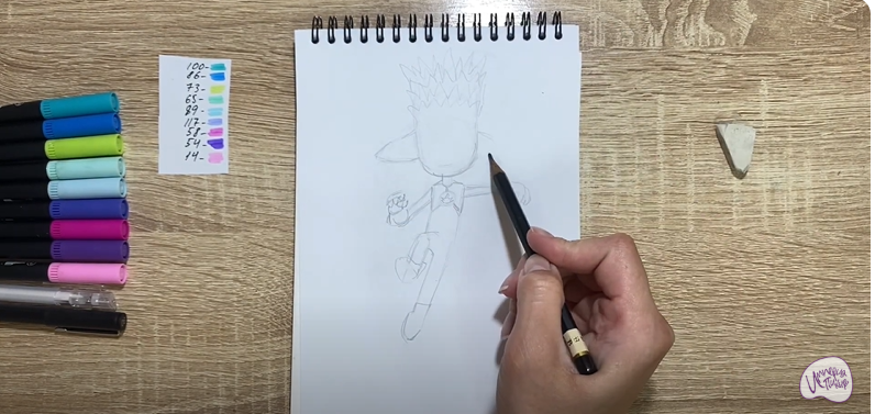 Рисуем Бак из "Команда Флоры"