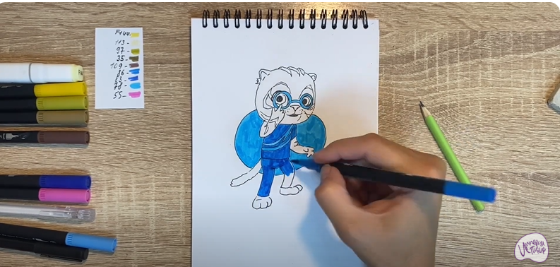 Рисуем Бао из "Супер Мяу"
