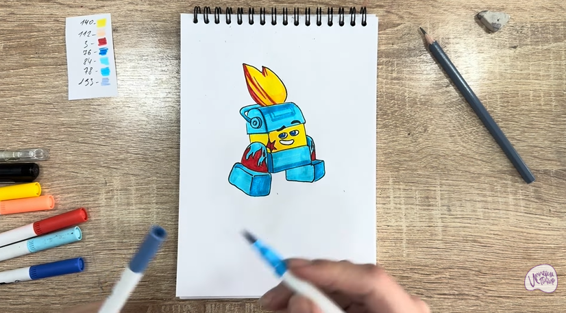 Рисуем Диз из "Живой гараж"