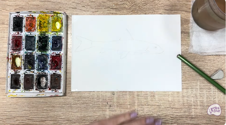 Рисуем Ленский пескарь