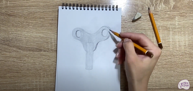 Рисуем Заводной ключ