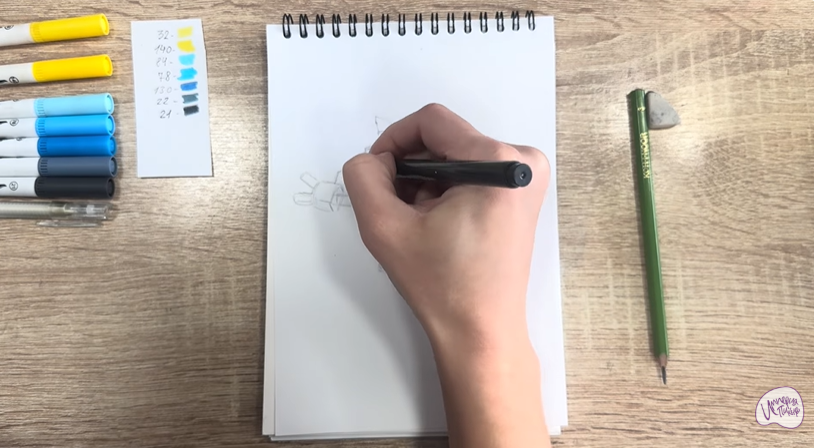 Рисуем Мозг из "Живой гараж"