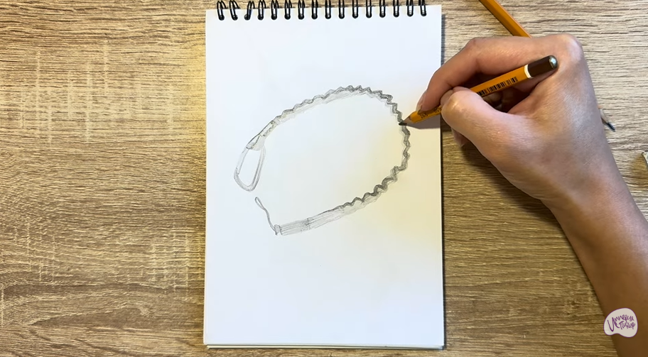 Рисуем Эластичная стропа