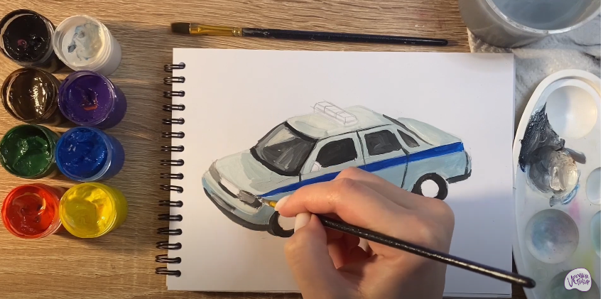 Рисуем Машина ДПС