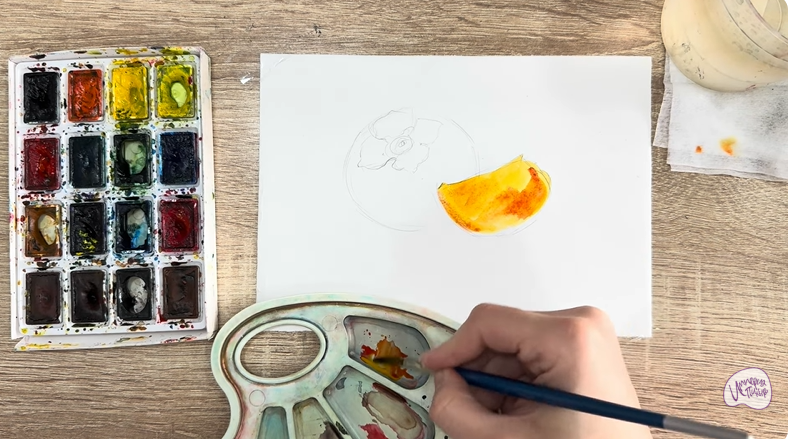 Рисуем Хурма