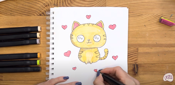 Рисуем Кавайный котик