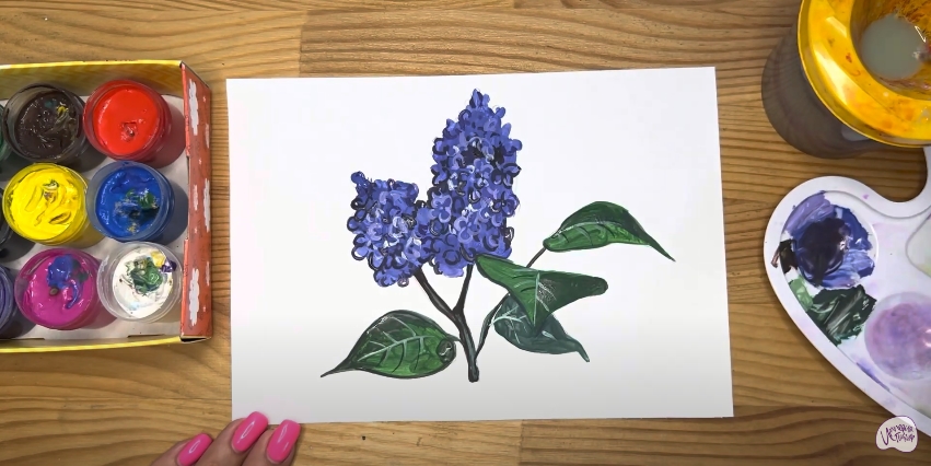 Рисуем Сирень