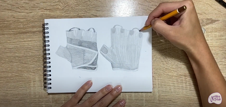 Рисуем Перчатки для фитнеса
