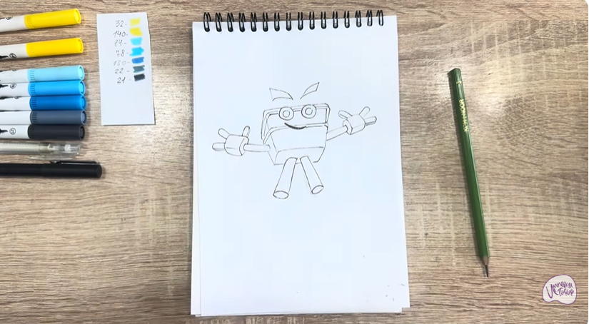 Рисуем Мозг из "Живой гараж"