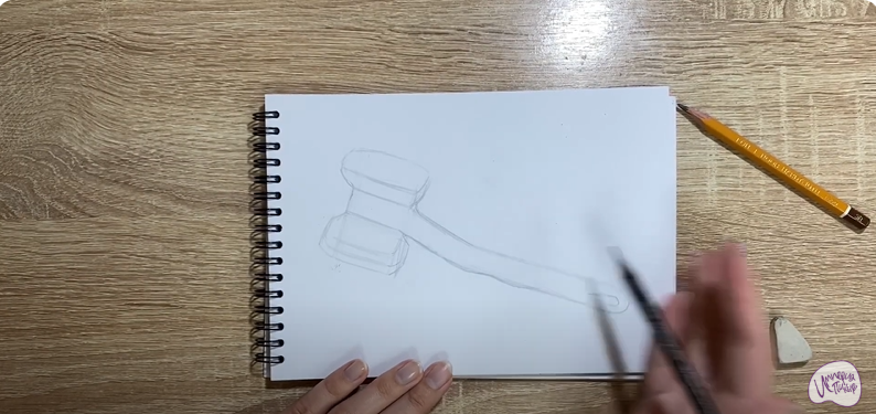 Рисуем Молоток для отбивания мяса