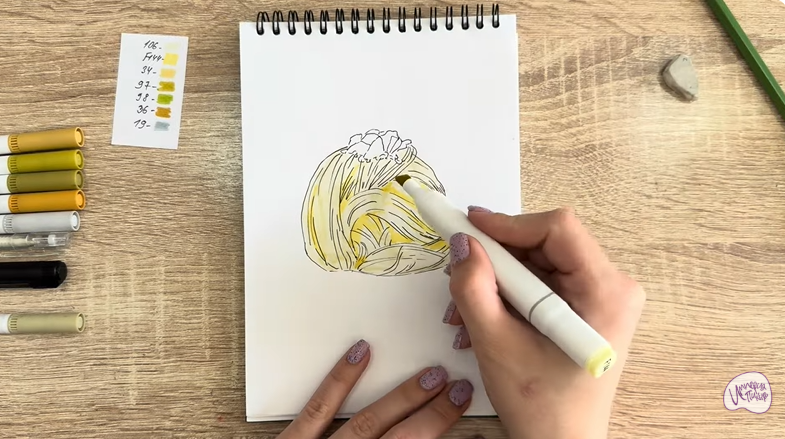 Рисуем Пишмание с фисташками