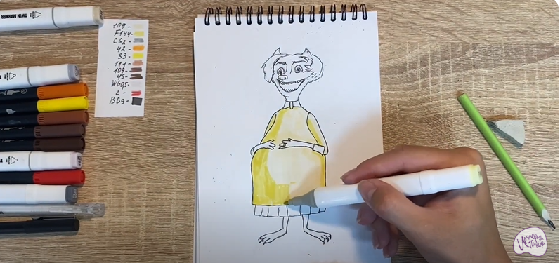 Рисуем Ванда из "Монстры на каникулах"
