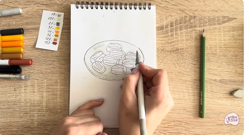 Рисуем Десерт "Тулумба"