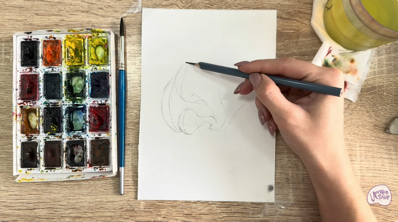 Рисуем Вешенки